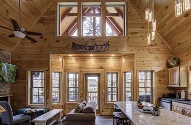 Lake House River Elegance Experience Smoky Mountain Living in Style and Flow!, , on West Prong Little Pigeon River in Tennessee - Lakehouse Vacation Rental - Lake Home for rent on LakeHouseVacations.com