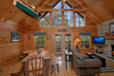 Lake House Boulder Bear Lodge Your Rock-Solid Smoky Mountain Retreat!, , on West Prong Little Pigeon River in Tennessee - Lakehouse Vacation Rental - Lake Home for rent on LakeHouseVacations.com