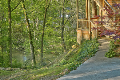 Lake House Whispering Waters Hear the Call of Relaxation in the Smokies!, , on West Prong Little Pigeon River in Tennessee - Lakehouse Vacation Rental - Lake Home for rent on LakeHouseVacations.com