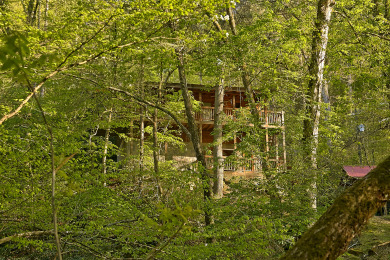 Lake House Whispering Waters Hear the Call of Relaxation in the Smokies!, , on West Prong Little Pigeon River in Tennessee - Lakehouse Vacation Rental - Lake Home for rent on LakeHouseVacations.com