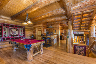 Lake House Genuine large log Smoky Mountain Cabin with Views, Game Room, and Fire Pit, , on Douglas Lake in Tennessee - Lakehouse Vacation Rental - Lake Home for rent on LakeHouseVacations.com
