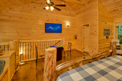 Lake House New 1 Bedroom - Sleeps 4 - Bring the kids ), , on West Prong Little Pigeon River in Tennessee - Lakehouse Vacation Rental - Lake Home for rent on LakeHouseVacations.com
