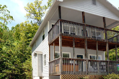 Lake House Heavenly Hideaway - Gatlinburg Chalet with Hot Tub & Pool Table!, , on West Prong Little Pigeon River - Gatlinburg in Tennessee - Lakehouse Vacation Rental - Lake Home for rent on LakeHouseVacations.com