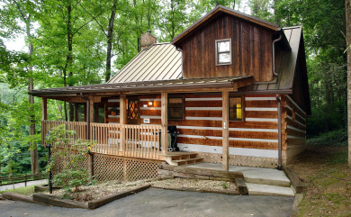 Lake House Get Your Gatlinburg Groove On! - Fun-Filled Cabin for Up to Four Guests, , on West Prong Little Pigeon River - Gatlinburg in Tennessee - Lakehouse Vacation Rental - Lake Home for rent on LakeHouseVacations.com