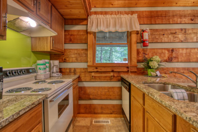 Lake House Get Your Gatlinburg Groove On! - Fun-Filled Cabin for Up to Four Guests, , on West Prong Little Pigeon River - Gatlinburg in Tennessee - Lakehouse Vacation Rental - Lake Home for rent on LakeHouseVacations.com