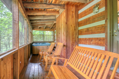 Lake House Get Your Gatlinburg Groove On! - Fun-Filled Cabin for Up to Four Guests, , on West Prong Little Pigeon River - Gatlinburg in Tennessee - Lakehouse Vacation Rental - Lake Home for rent on LakeHouseVacations.com