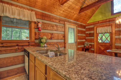 Lake House Get Your Gatlinburg Groove On! - Fun-Filled Cabin for Up to Four Guests, , on West Prong Little Pigeon River - Gatlinburg in Tennessee - Lakehouse Vacation Rental - Lake Home for rent on LakeHouseVacations.com