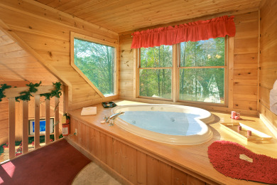 Lake House 1 Bedroom 1 Bathroom Romantic Honeymoon Cabin with Hot Tub and Jacuzzi!, , on West Prong Little Pigeon River - Gatlinburg in Tennessee - Lakehouse Vacation Rental - Lake Home for rent on LakeHouseVacations.com