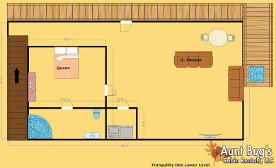Lake House A Tranquility Den Your Peaceful Escape After Smoky Mountain Adventures, , on West Prong Little Pigeon River in Tennessee - Lakehouse Vacation Rental - Lake Home for rent on LakeHouseVacations.com