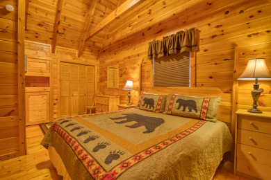 Lake House Buddy Bear Your Luxurious Smoky Mountain Cabin Getaway!, , on West Prong Little Pigeon River in Tennessee - Lakehouse Vacation Rental - Lake Home for rent on LakeHouseVacations.com