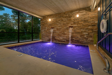 Lake House Brand New Indoor Pool Honeymoon Cabin - Bring The Kids, , on West Prong Little Pigeon River - Gatlinburg in Tennessee - Lakehouse Vacation Rental - Lake Home for rent on LakeHouseVacations.com