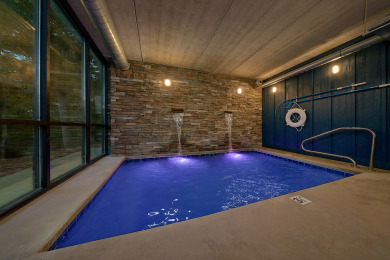 Lake House Brand New Indoor Pool Honeymoon Cabin - Bring The Kids, , on West Prong Little Pigeon River - Gatlinburg in Tennessee - Lakehouse Vacation Rental - Lake Home for rent on LakeHouseVacations.com