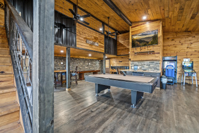 Lake House Overlooking Ski Mountain with Private Pool Swim Spa and Amazing Game Room, , on West Prong Little Pigeon River - Gatlinburg in Tennessee - Lakehouse Vacation Rental - Lake Home for rent on LakeHouseVacations.com