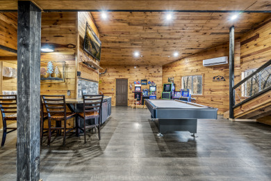 Lake House Overlooking Ski Mountain with Private Pool Swim Spa and Amazing Game Room, , on West Prong Little Pigeon River - Gatlinburg in Tennessee - Lakehouse Vacation Rental - Lake Home for rent on LakeHouseVacations.com