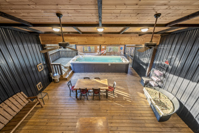 Lake House Overlooking Ski Mountain with Private Pool Swim Spa and Amazing Game Room, , on West Prong Little Pigeon River - Gatlinburg in Tennessee - Lakehouse Vacation Rental - Lake Home for rent on LakeHouseVacations.com