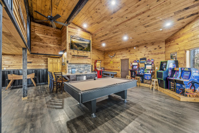 Lake House Overlooking Ski Mountain with Private Pool Swim Spa and Amazing Game Room, , on West Prong Little Pigeon River - Gatlinburg in Tennessee - Lakehouse Vacation Rental - Lake Home for rent on LakeHouseVacations.com