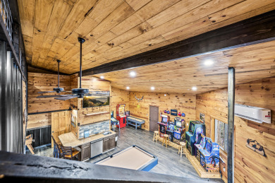 Lake House Overlooking Ski Mountain with Private Pool Swim Spa and Amazing Game Room, , on West Prong Little Pigeon River - Gatlinburg in Tennessee - Lakehouse Vacation Rental - Lake Home for rent on LakeHouseVacations.com