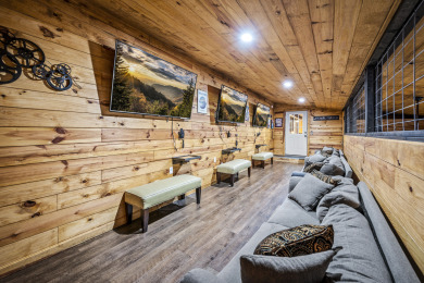 Lake House Overlooking Ski Mountain with Private Pool Swim Spa and Amazing Game Room, , on West Prong Little Pigeon River - Gatlinburg in Tennessee - Lakehouse Vacation Rental - Lake Home for rent on LakeHouseVacations.com