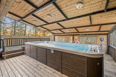 Lake House Overlooking Ski Mountain with Private Pool Swim Spa and Amazing Game Room, , on West Prong Little Pigeon River - Gatlinburg in Tennessee - Lakehouse Vacation Rental - Lake Home for rent on LakeHouseVacations.com