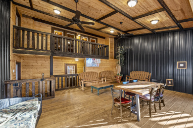 Lake House Overlooking Ski Mountain with Private Pool Swim Spa and Amazing Game Room, , on West Prong Little Pigeon River - Gatlinburg in Tennessee - Lakehouse Vacation Rental - Lake Home for rent on LakeHouseVacations.com