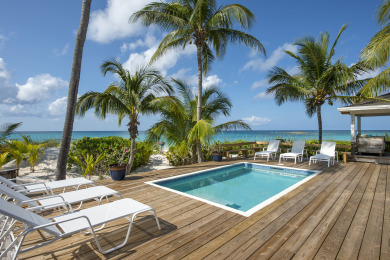 Lake House Spectacular Beachfront House wHtd. Pool on Famous French Leave Beach, , on  in Governor's Harbour - Lakehouse Vacation Rental - Lake Home for rent on LakeHouseVacations.com