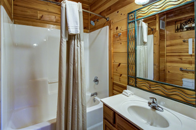 Lake House Custom Gatlinburg View Log cabin with EV Charging Station, and Games!, , on West Prong Little Pigeon River - Gatlinburg in Tennessee - Lakehouse Vacation Rental - Lake Home for rent on LakeHouseVacations.com