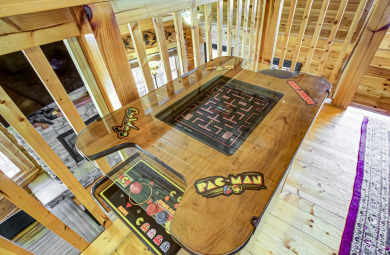 Lake House Custom Gatlinburg View Log cabin with EV Charging Station, and Games!, , on West Prong Little Pigeon River - Gatlinburg in Tennessee - Lakehouse Vacation Rental - Lake Home for rent on LakeHouseVacations.com