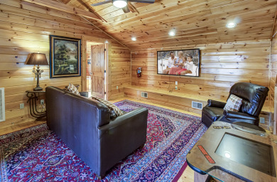 Lake House Custom Gatlinburg View Log cabin with EV Charging Station, and Games!, , on West Prong Little Pigeon River - Gatlinburg in Tennessee - Lakehouse Vacation Rental - Lake Home for rent on LakeHouseVacations.com