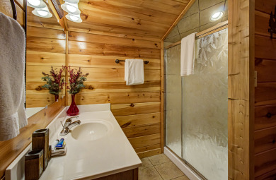 Lake House Custom Gatlinburg View Log cabin with EV Charging Station, and Games!, , on West Prong Little Pigeon River - Gatlinburg in Tennessee - Lakehouse Vacation Rental - Lake Home for rent on LakeHouseVacations.com