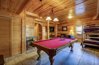 Lake House Custom Gatlinburg View Log cabin with EV Charging Station, and Games!, , on West Prong Little Pigeon River - Gatlinburg in Tennessee - Lakehouse Vacation Rental - Lake Home for rent on LakeHouseVacations.com