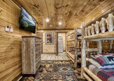 Lake House New Gatlinburg Cabin with Mountain Views, Arcade Game, Indoor Pool, Theater!, , on West Prong Little Pigeon River - Gatlinburg in Tennessee - Lakehouse Vacation Rental - Lake Home for rent on LakeHouseVacations.com
