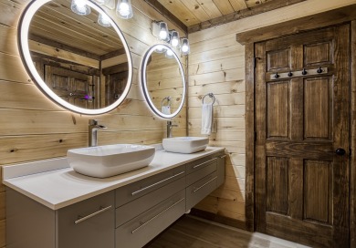 Lake House New Gatlinburg Cabin with Mountain Views, Arcade Game, Indoor Pool, Theater!, , on West Prong Little Pigeon River - Gatlinburg in Tennessee - Lakehouse Vacation Rental - Lake Home for rent on LakeHouseVacations.com