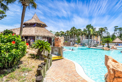 Lake House Lagoon Poolside Condo Just a Stone's Throw from White Beaches Caribe Corner, , on Gulf of Mexico - Pensacola in Florida - Lakehouse Vacation Rental - Lake Home for rent on LakeHouseVacations.com