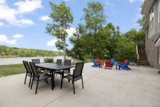Lake House Kingfisher Point Lake House, Outdoor Seating and a Fire Pit Seating Area.
, on Kerr Lake / Buggs Island in Virginia - Lakehouse Vacation Rental - Lake Home for rent on LakeHouseVacations.com