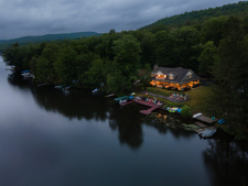 Lakehouse Vacation Rental - Lake Homes for rent on LakeHouseVacations.com, Lake property, Lake House Lake House Family Getaway On The Lake, Aerial Exterior, on Page Lake in Pennsylvania - Lakehouse Vacation Rental - Lake Home for rent on LakeHouseVacations.com