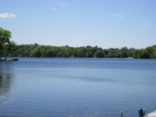 Lake House Newly Renovatored Waterfront With Central Air, Private Dock And Electric Boat, View from yard, on Amston Lake in Connecticut - Lakehouse Vacation Rental - Lake Home for rent on LakeHouseVacations.com