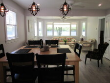 Lake House Newly Renovatored Waterfront With Central Air, Private Dock And Electric Boat, open living space, on Amston Lake in Connecticut - Lakehouse Vacation Rental - Lake Home for rent on LakeHouseVacations.com