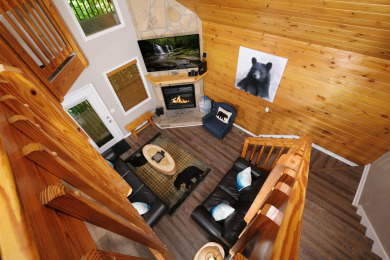 Lake House 3BR Chalet near Gatlinburg Arts & Crafts District with Ridgetop Views!, , on West Prong Little Pigeon River - Gatlinburg in Tennessee - Lakehouse Vacation Rental - Lake Home for rent on LakeHouseVacations.com