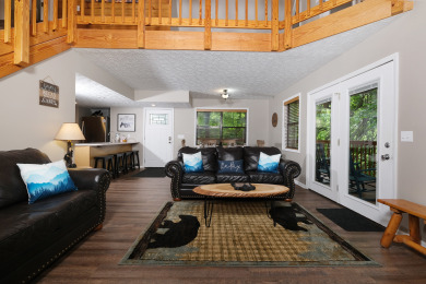 Lake House 3BR Chalet near Gatlinburg Arts & Crafts District with Ridgetop Views!, , on West Prong Little Pigeon River - Gatlinburg in Tennessee - Lakehouse Vacation Rental - Lake Home for rent on LakeHouseVacations.com