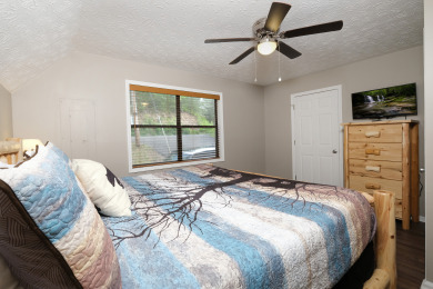Lake House 3BR Chalet near Gatlinburg Arts & Crafts District with Ridgetop Views!, , on West Prong Little Pigeon River - Gatlinburg in Tennessee - Lakehouse Vacation Rental - Lake Home for rent on LakeHouseVacations.com