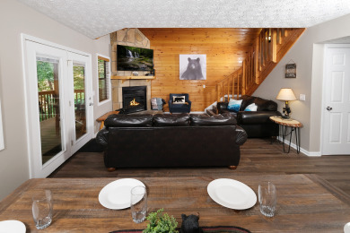 Lake House 3BR Chalet near Gatlinburg Arts & Crafts District with Ridgetop Views!, , on West Prong Little Pigeon River - Gatlinburg in Tennessee - Lakehouse Vacation Rental - Lake Home for rent on LakeHouseVacations.com