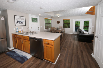 Lake House 3BR Chalet near Gatlinburg Arts & Crafts District with Ridgetop Views!, , on West Prong Little Pigeon River - Gatlinburg in Tennessee - Lakehouse Vacation Rental - Lake Home for rent on LakeHouseVacations.com