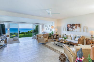 Lake House Mahina Kai, Private Boutique Luxe Ocean Bluff Condo, , on Kauai - Princeville in Hawaii - Lakehouse Vacation Rental - Lake Home for rent on LakeHouseVacations.com