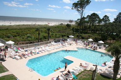 Lake House 407 Ocean One - 2 Bedroom Oceanfront Villa wOCF Balcony & Oceanfront Pool!, , on Atlantic Ocean - Hilton Head Island in South Carolina - Lakehouse Vacation Rental - Lake Home for rent on LakeHouseVacations.com
