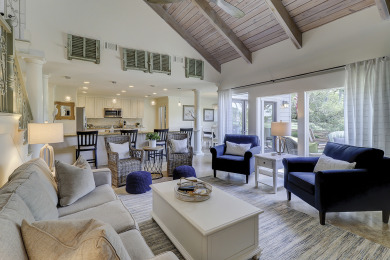 Lake House 181 Twin Oaks -Overlooks the 10th fairway of the Harbour Town Golf Course, , on Atlantic Ocean - Hilton Head Island in South Carolina - Lakehouse Vacation Rental - Lake Home for rent on LakeHouseVacations.com