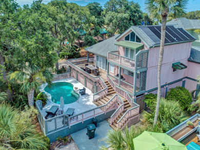 Lake House 128 Dune Ln-2nd row (20 yards) to the ocean with ocean glimpses. Private Pool, , on Atlantic Ocean - Hilton Head Island in South Carolina - Lakehouse Vacation Rental - Lake Home for rent on LakeHouseVacations.com