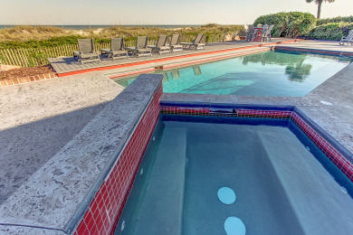 Lake House 9 Driftwood-Dog-Friendly, Oceanfront Home w Large 20 ft x 50 ft Pool., , on Atlantic Ocean - Hilton Head Island in South Carolina - Lakehouse Vacation Rental - Lake Home for rent on LakeHouseVacations.com