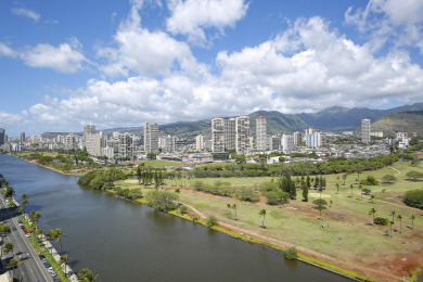 Lake House HIGH Floor wCanal, Mtn and Partial Ocean Views! AC, WD, WiFi, Pool,Parking!, , on Oahu - Honolulu in Hawaii - Lakehouse Vacation Rental - Lake Home for rent on LakeHouseVacations.com