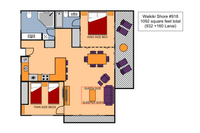 Lake House Luxury 2-Bed2-Bath Corner Waikiki Shore Condo w Ocean Views! FREE Parking!, , on Oahu - Honolulu in Hawaii - Lakehouse Vacation Rental - Lake Home for rent on LakeHouseVacations.com