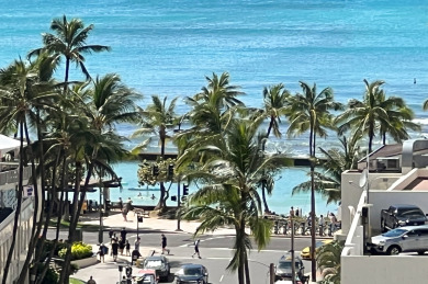 Lake House Gorgeously renovated 1-bedroom Waikiki suite with Ocean View! Parking, pool!, , on Oahu - Honolulu in Hawaii - Lakehouse Vacation Rental - Lake Home for rent on LakeHouseVacations.com